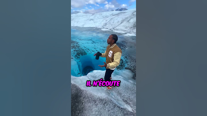 Cet homme a consommé de l'eau de glacier en bouteille!