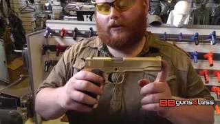 We 1911 Gold Plated Pistol Airsoft Gun Review Youtube