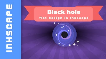 Flat Design Blackhole in #Inkscape