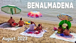 Benalmadena Malaga Spain Beach Promenade Walking Tour August 2023 [4K]