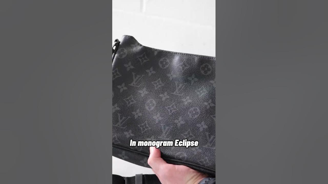 Real vs Fake Louis Vuitton Messenger District Monogram Eclipse PM Noir  Black 