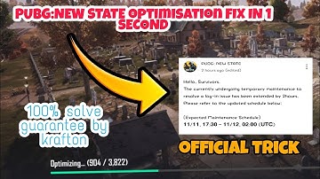 PUBG:New State Optimisation Fix And Problem Fix In 1 Second । No VPN needed।Official Trick To Play😍🔥