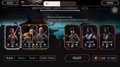 MK Mobile : Unstoppable Jason Voorhees : Normal Challenge completed.