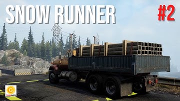 SNOW RUNNER GAME PLAY - Old Bridge Reconstruction #1 [XBOX SERIES S] - No Commentary