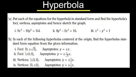 The Hyperbola _ standard equation & more