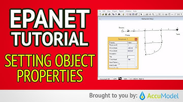 EPANET Tutorial 02.05 - Setting Object Properties | Hydraulic Modeling