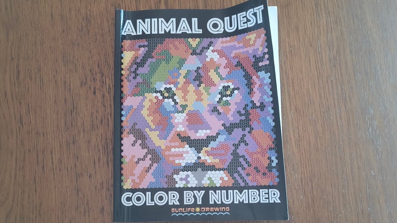 Animal Quest (color by number) complete - YouTube