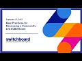 Best Practices for Developing a Community-Led ECBO Board