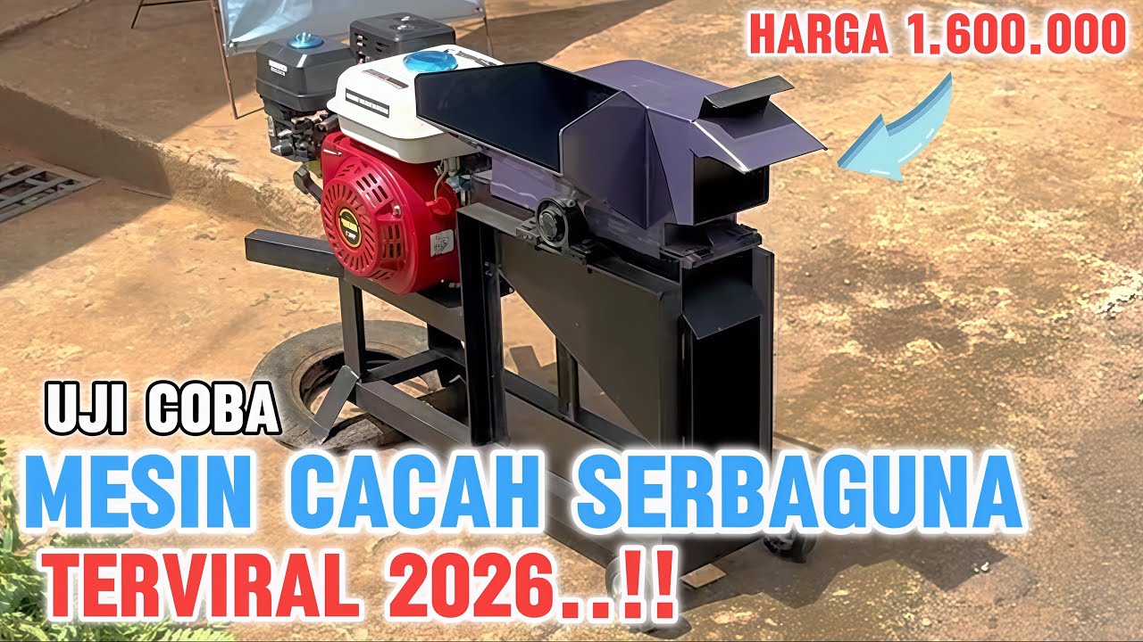 Viral..!! Hanya modal 1.600.000 sudah bisa buat pakan dari rambanan pakai MESIN CACAH SERBAGUNA..!!