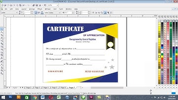 Creating a Professional Certificate Design - Coreldraw Tutorials