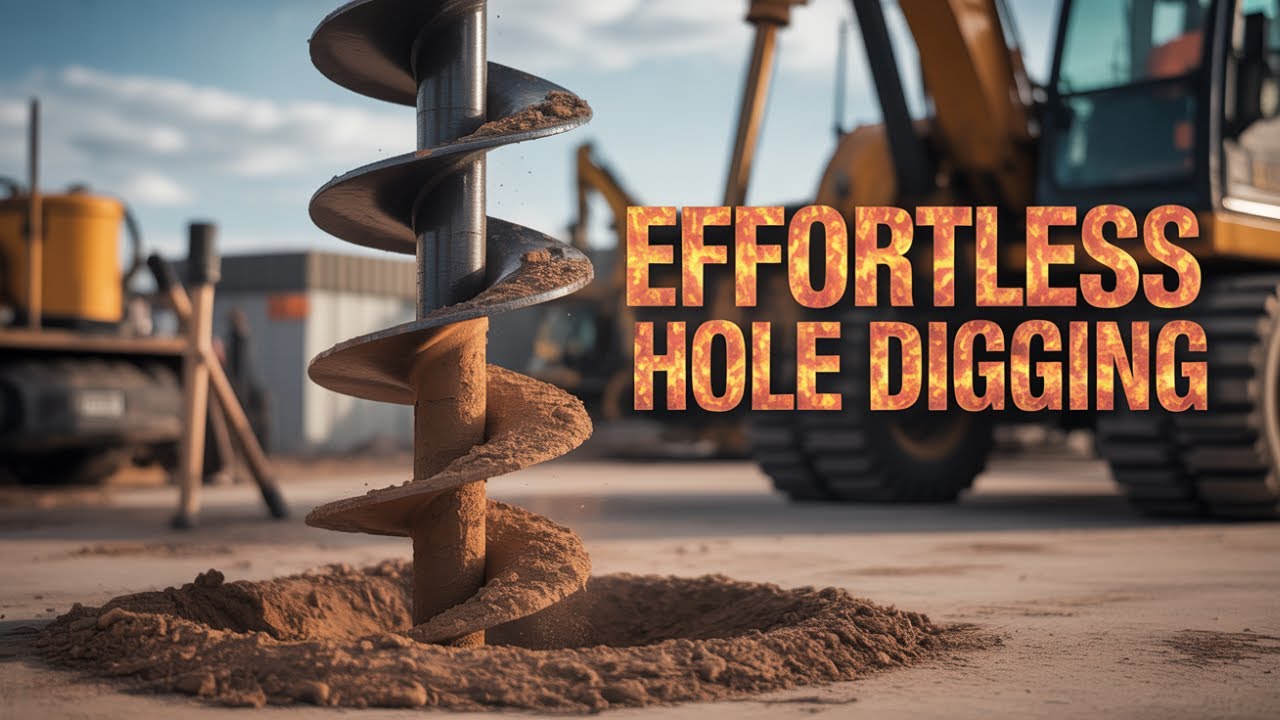 The Ultimate Pole Erector & Post Hole Digger Machine - YouTube