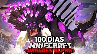 Sobrevivi 100 dias só com dragões ALPHA no Minecraft Hardcore de Como Treinar o Seu Dragão!
