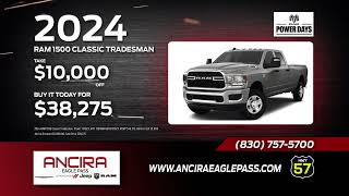 Unlock Exclusive Savings on RAM 1500 & JeepCompass at Ancira Eagle Pass-Limited Time Only!