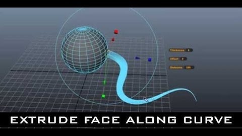 Maya Tutorial for Beginners - Extrude Face along Curve