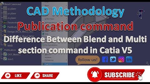Publication command | Diff. Between Blend and Multi section command | CAD TIPS | Plastic Trim