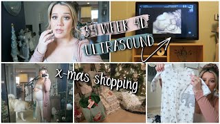 4D Ultrasound at 34 Weeks!!?? Seeing what baby looks like! + Christmas Shopping & Baby HAUL!