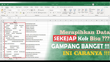 CARA CEPAT MERAPIKAN DATA DI EXCEL YANG BANYAK SPASI - Cara Menghapus Spasi di Excel Fungsi TRIM