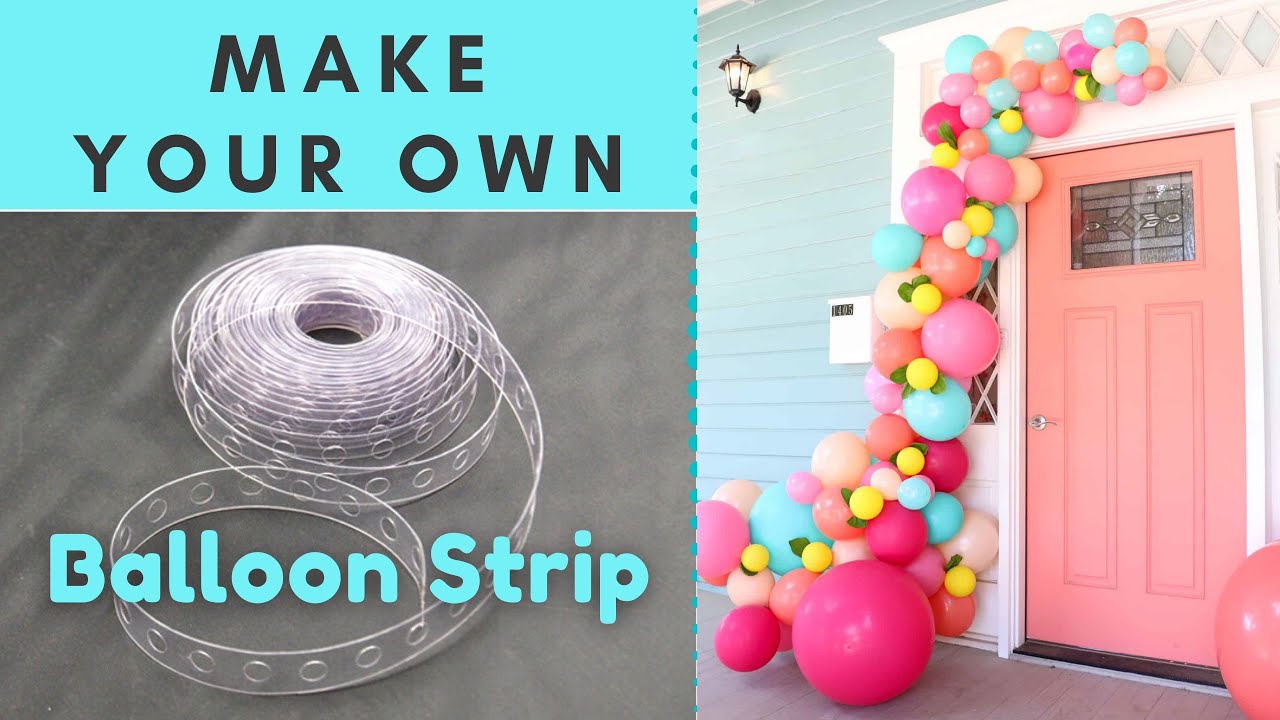 How To Make Balloon Strip, DIY Balloon Garland Strip