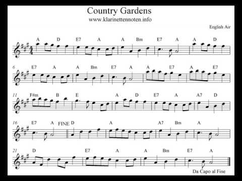 Country Gardens Play Clarinet Youtube