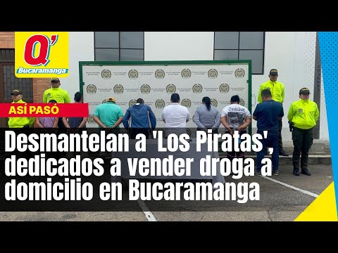 Desmantelan a 'Los Piratas', dedicados a vender droga a domicilio en Bucaramanga