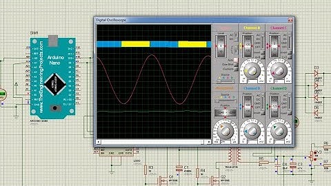 proteus pure sinewave inverter simulation with  feedback