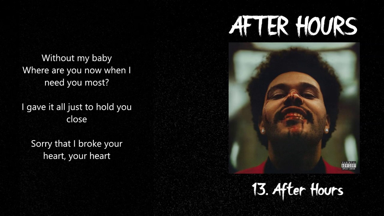 After Hours - The Weeknd ~Without my baby where are you now~