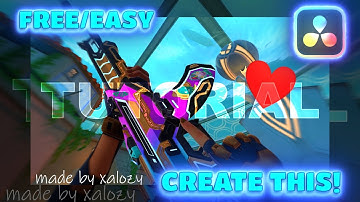 How to make VALORANT MONTAGE THUMBNAILS FREE | Zishu / Cjaiye Tutorial | Davinci Resolve