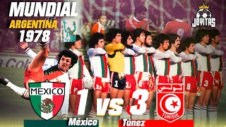 La DESASTROSA presentación de MÉXICO vs TÚNEZ en el MUNDIAL de Argentina 1978