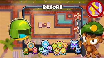 Resort [Military Monkeys Only] Guide | No Monkey Knowledge | BTD 6 (2023 Updated) 4K