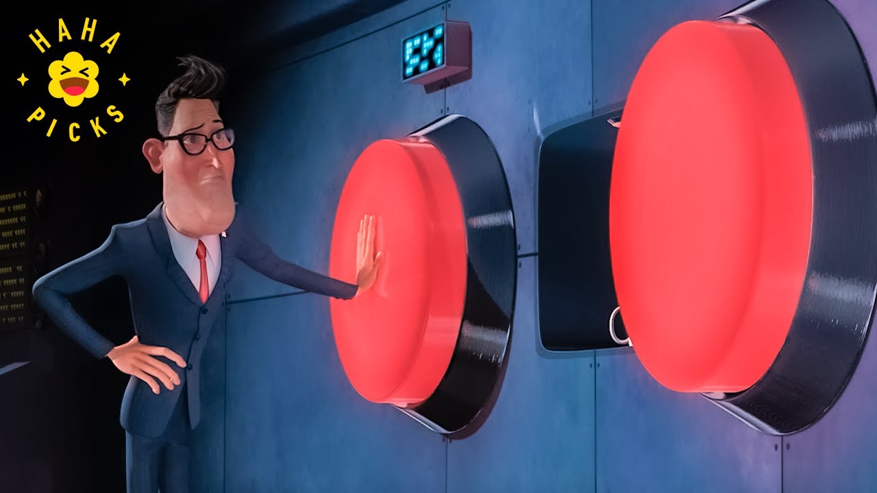 The President Almost Hits the WRONG Red Button (Full Scene) | Monsters vs. Aliens
