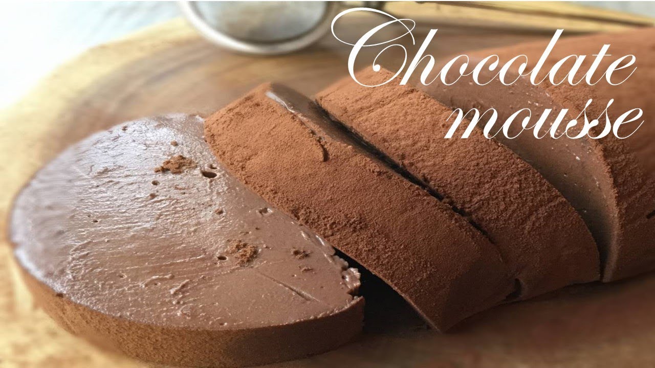 卵なし簡単チョコレートムース ケーキの作り方 Chocolate Mousse Cake Asmr Cooking Youtube