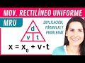 MRU Movimiento Rectilíneo Uniforme 🚗 Explicación, Fórmulas y Ejercicios