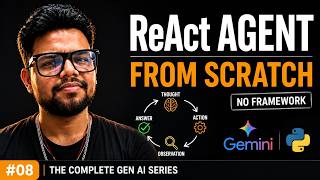 Build a ReAct Agent in 100 Lines of Python — Thought, Action, Answer Loop | Gen AI Series #8