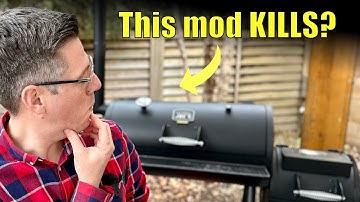 Upgrade Your Offset Smoker... WITHOUT Getting Poisoned!  COS Dryer vent air intake mod FIX