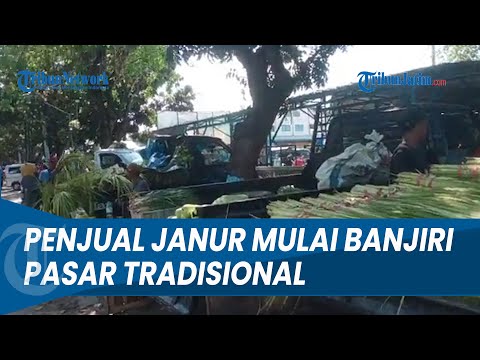 Jelang Lebaran Ketupat di Lamongan, Pedagang Janur Menjamur