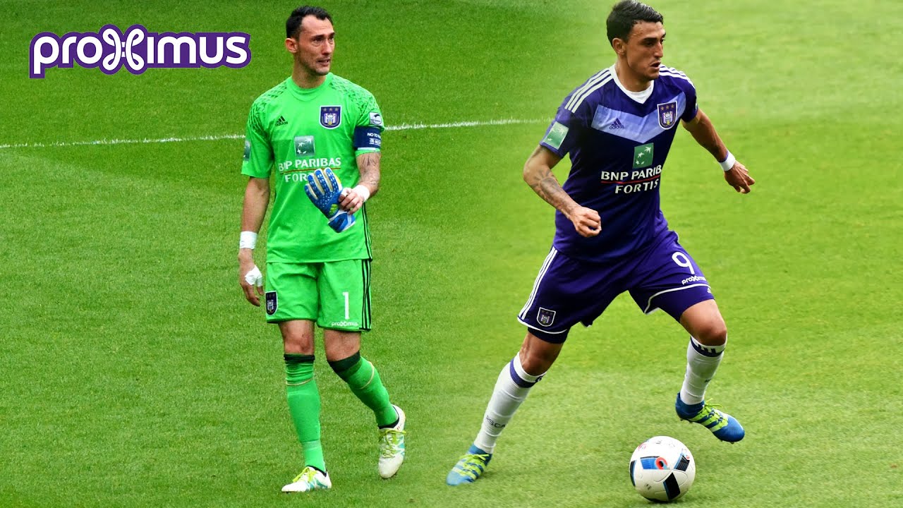 Matías Suárez, Youri Tielemans & Silvio Proto after RSCA - SVZW