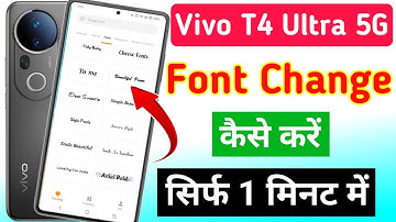 vivo t4 ultra 5g me font style kaise change kare | how to change font style in vivo t4 ultra 5g