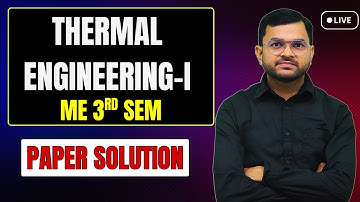 Thermal Engineering-1st l Paper Solution  @PolytechnicPathshala