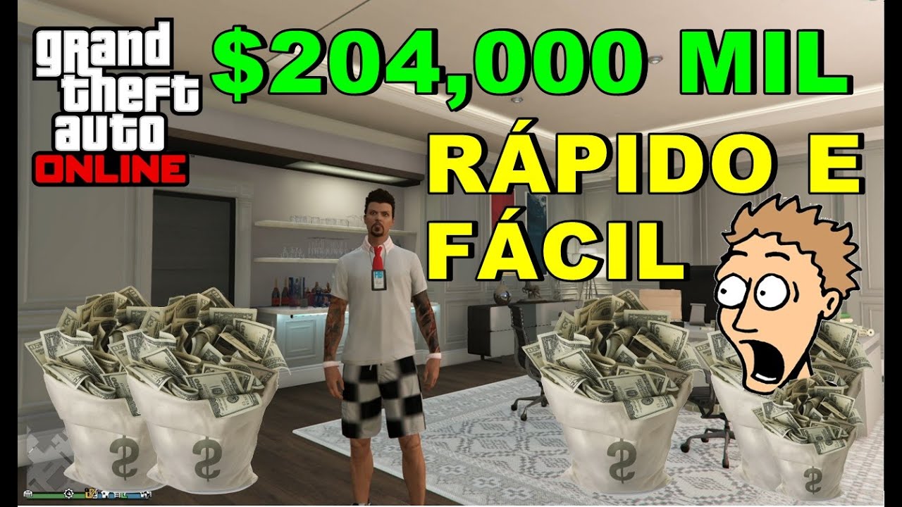 Gta V Online Como Ganhar 204 000 Solo Dinheiro Facil Sem Glitch Muito RÁpido Youtube