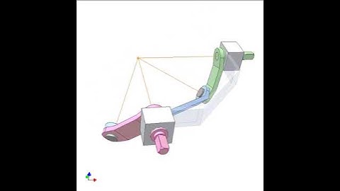 0755   Spherical 4 bar linkage mechanism 2b