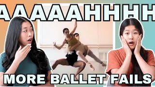 *secondhand PAIN* | Dancers React to Ballet Fails, Mistakes & Mishaps PART 2 | Ballet Reign