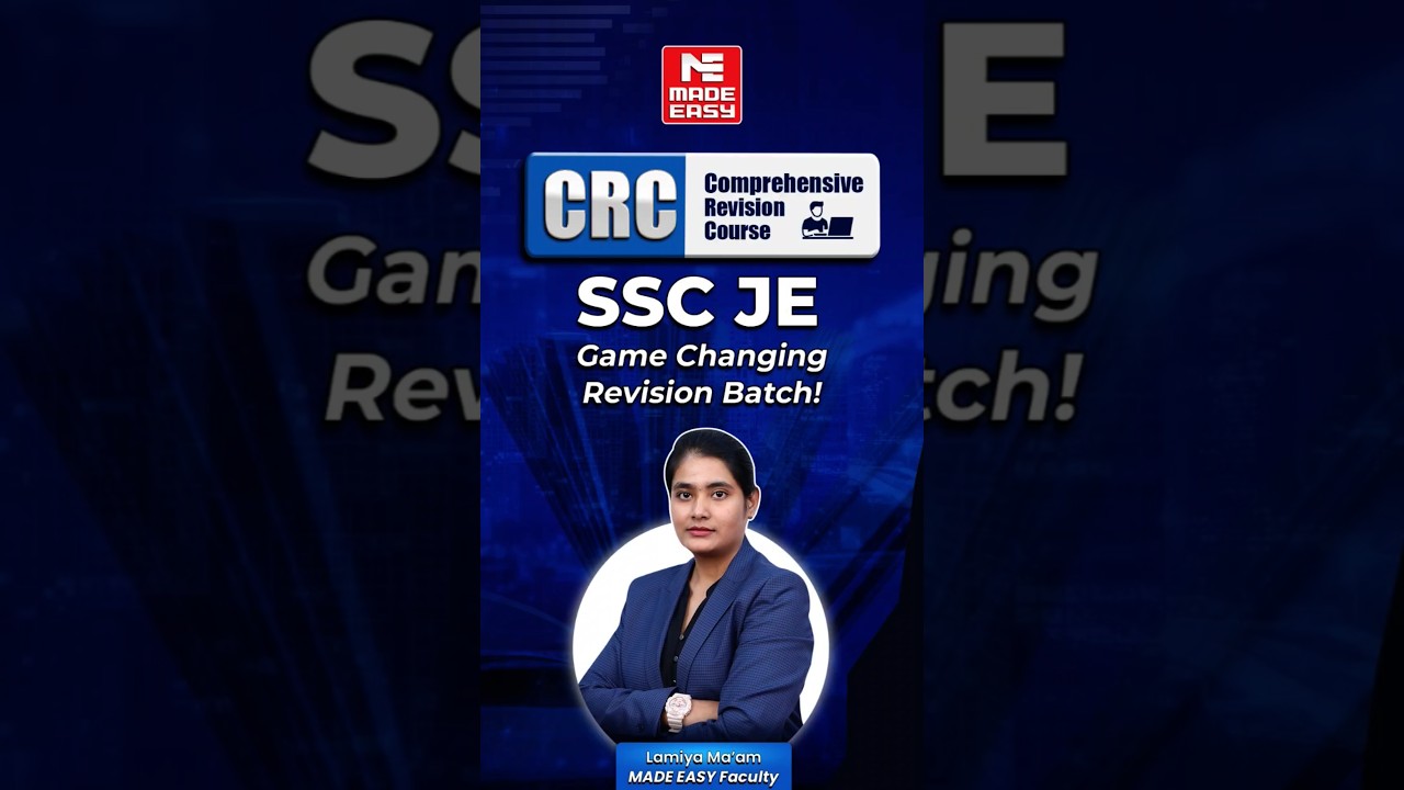 This Batch Can Change Your SSC JE 2025 Game! Check Details Here