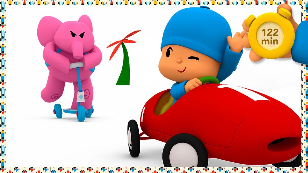 🚗 POCOYO em PORTUGUÊS do BRASIL - Corridas de carros [126 min]