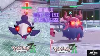 Alpha 096 to 097 Shiny Spritzee & Aromatisse | Pokémon Legends: Z-A