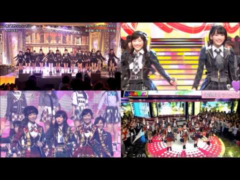 ”ＡＫＢ４８”♬”希望的リフレイン”【４映像】×２