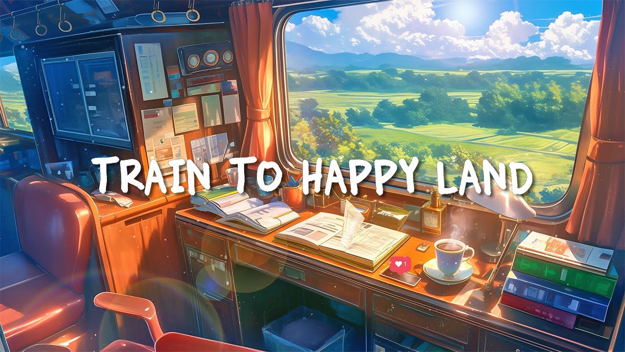 Train to Happy Land 🌻 Soothing Lofi That Make You Feel Full of Love | Lofi Study Corner