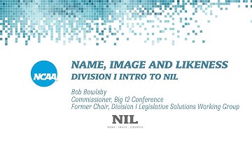 Name, Image and Likeness: Division I Intro to NIL