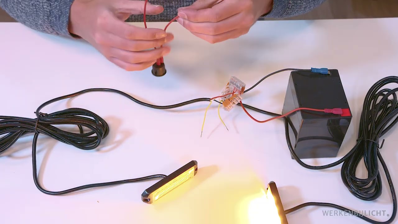 Werkenbijlicht - LED Flitsers Aansluiten