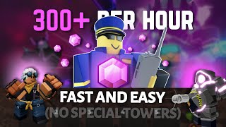 How to Grind GEMS Solo the FASTEST way in TDS (Roblox)