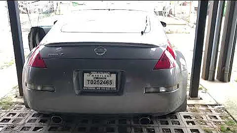 Nissan 350z Invidia N1 exhaust (before/after)